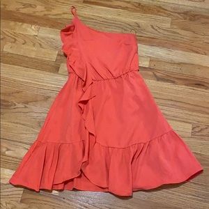 NWOT Do + Be one shoulder pink dress